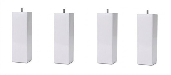 Pieds de sommier carr� Laqu� blanc