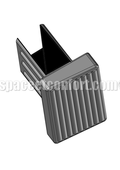 Patin en plastique pour profil� rectangle � emboiter