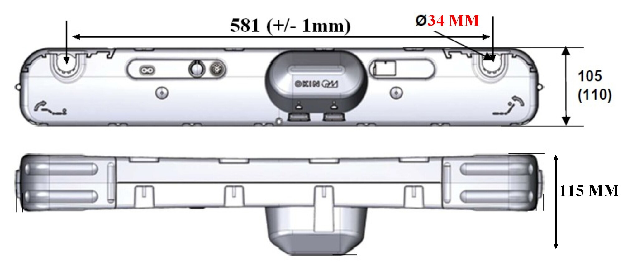 Télécommande filaire pour moteur DEWERT OKIN pour lit électrique