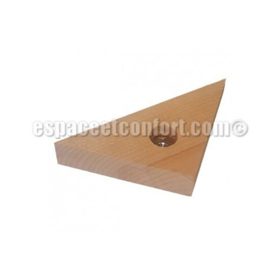 Masse d'angle triangulaire en bois avec insert 8 mm