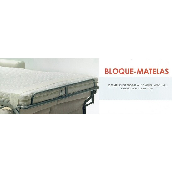 Bloque matelas rglable en tissu avec scratchs