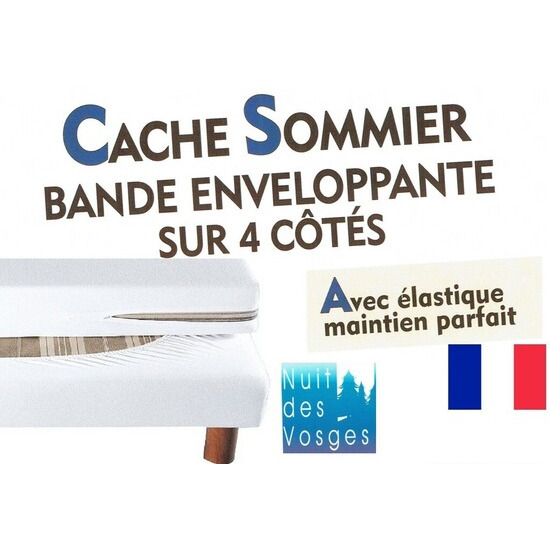 Cache sommier bande enveloppante - Cecile