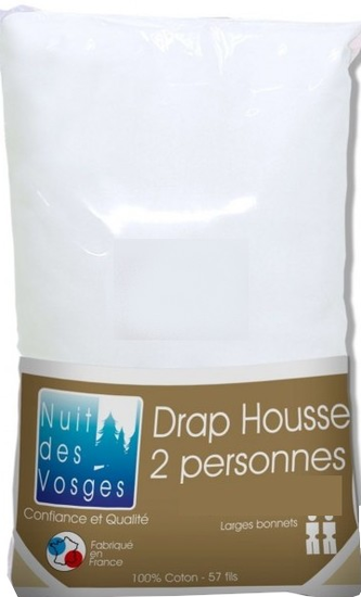 Drap-housse 100% coton - GERALD