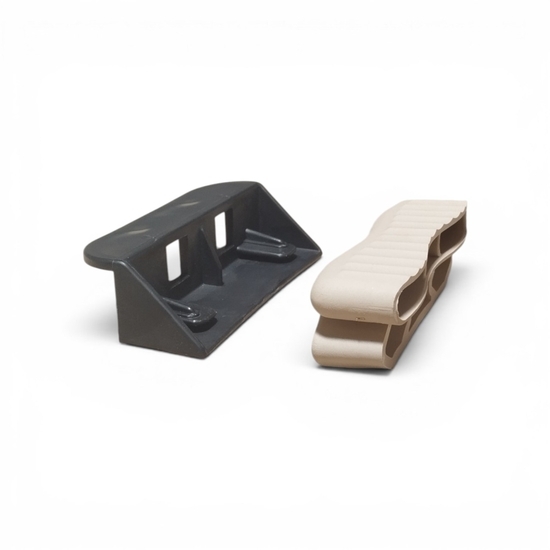 Embout pour latte double BIFLEX 2x38 mm FLATCAP - 2 tenons � clipper