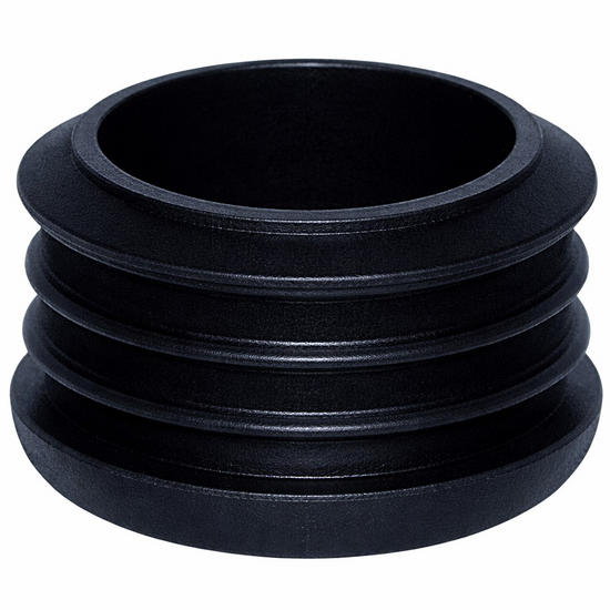 Embout rentrant en plastique pour tube rond de 25 mm