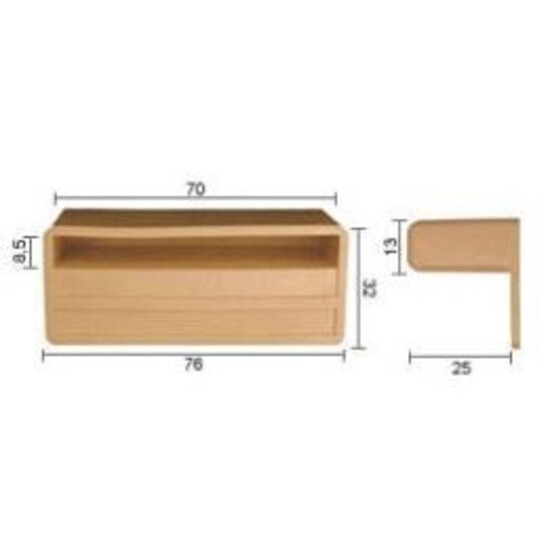 EP 2670 Embout pour latte de 70 mm x 8 mm  agrafer