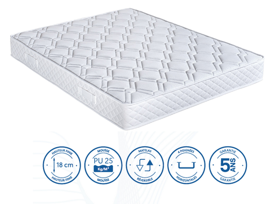 Matelas FLORE - D.25 kg/m3 - SEDAC MERAL