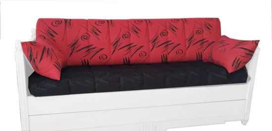 Parure de banquette modle SAGA - Dossier trapze