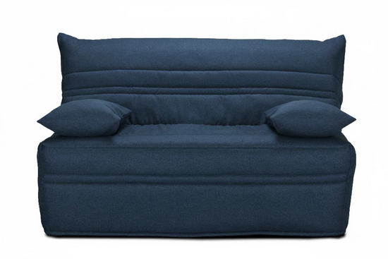Parure pour banquette BZ en 140 cm Tissu BLEU ABYSSE