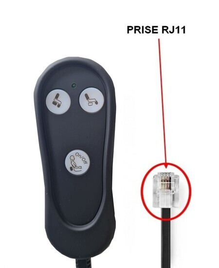 T�l�commande filaire CIAR 3 Boutons N500041056 - prise RJ11