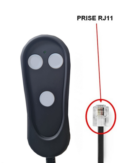 T�l�commande filaire CIAR 3 Boutons N500041056 - prise RJ11
