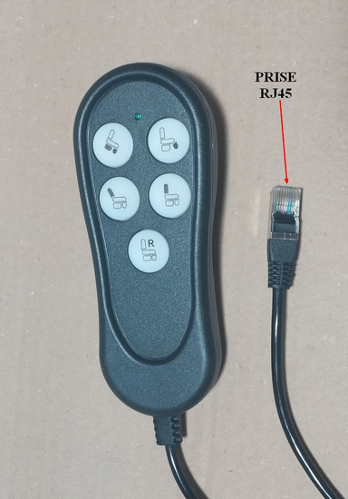 Tlcommande filaire CIAR N500041003 5 boutons - prise RJ45