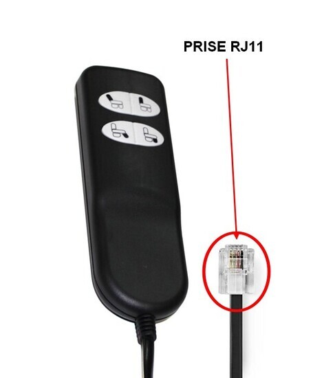 Tlcommande filaire CIAR N500040829 4 boutons - prise RJ11