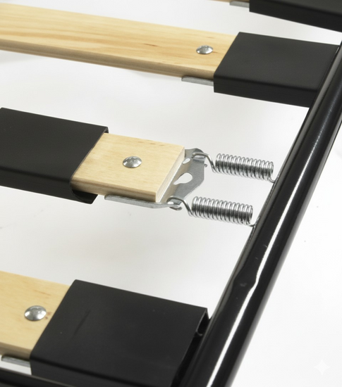 Grandes lattes MERALAT avec platine m�tal - largeur 60 mm - �paisseur 10 mm / Lot de 2