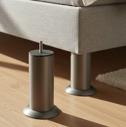 Jeux de 2 Pieds de sommier en inox bross� - FUTUNA