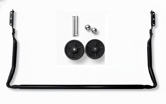 Pied m�tal escamotable pour sommier gigogne