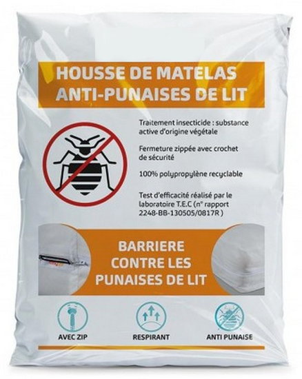 Housse de matelas intgrale anti-punaise de lit